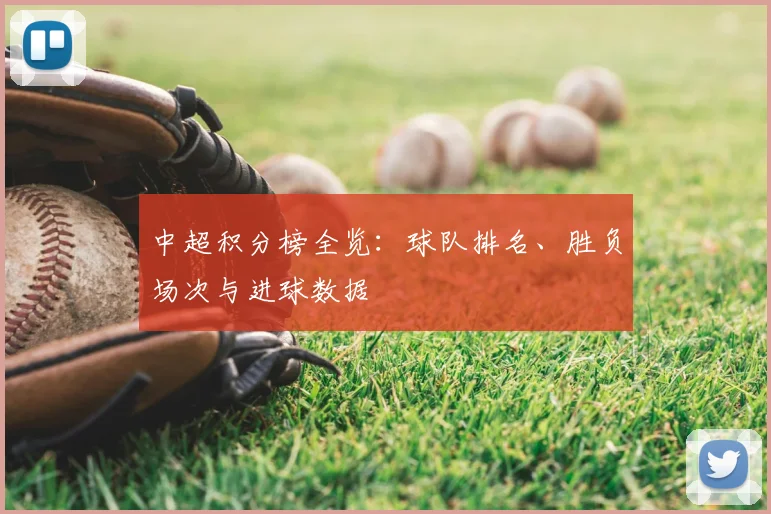中超积分榜全览：球队排名、胜负场次与进球数据
