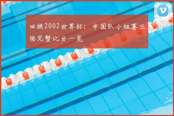 回顾2002世界杯：中国队小组赛三场完整比分一览